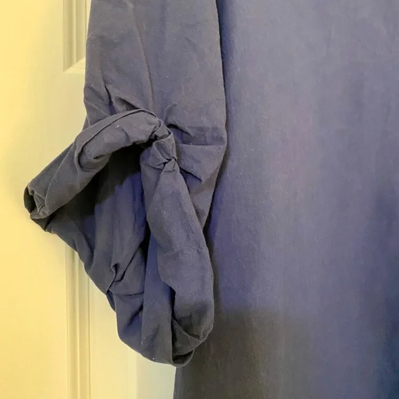 XIRENA cotton channing shirt in navy short sleeve XL - Picture 6 of 12